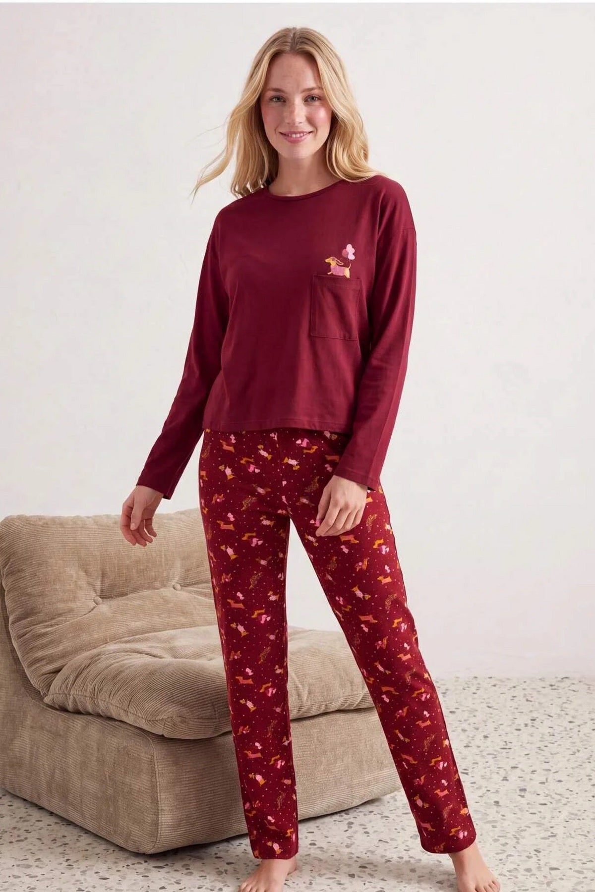 Pidžame THMAW27PT00222 - bordo [djesi-src-6b6dc184cf379d995d484deabb4338ccb6441f709497a37a6bd84e9147895485]