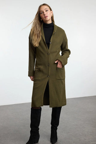 Kardigan TWOAW25HI00210 - khaki [djesi-src-30f641c8922fa69d3907b0603ae4a712ccb9a888adf99466459e5bf61e5c2d35]