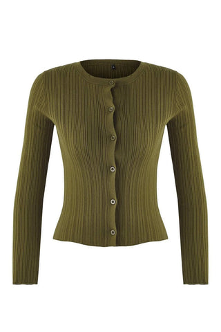 Kardigani TWOAW26HI00003 - khaki [djesi-src-d5cceb137788ac9a6b4e93cd43459611dc4e2ce570552d423ebffb61c0c7df5a]