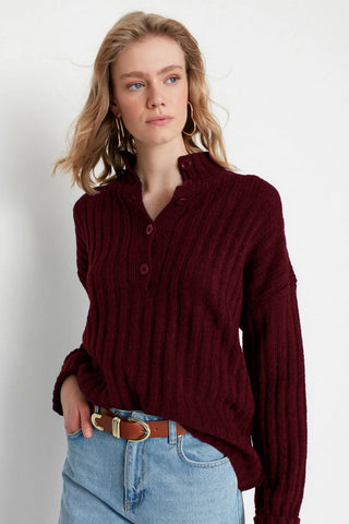 Džemper TWOAW21KZ0783 - bordo [djesi-src-eb70ce7190651c2cd2752a63a9f49d15d75bcbbb534a960002a2c8bb630be13a]