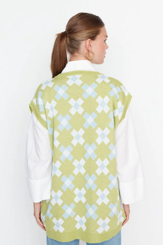 Pleteni prsluk TCTAW23SV00020 - zelena [djesi-src-44702232ed8a53c3f1f2de58e7271cead5154b5b640b535a89b012803256e1e7]