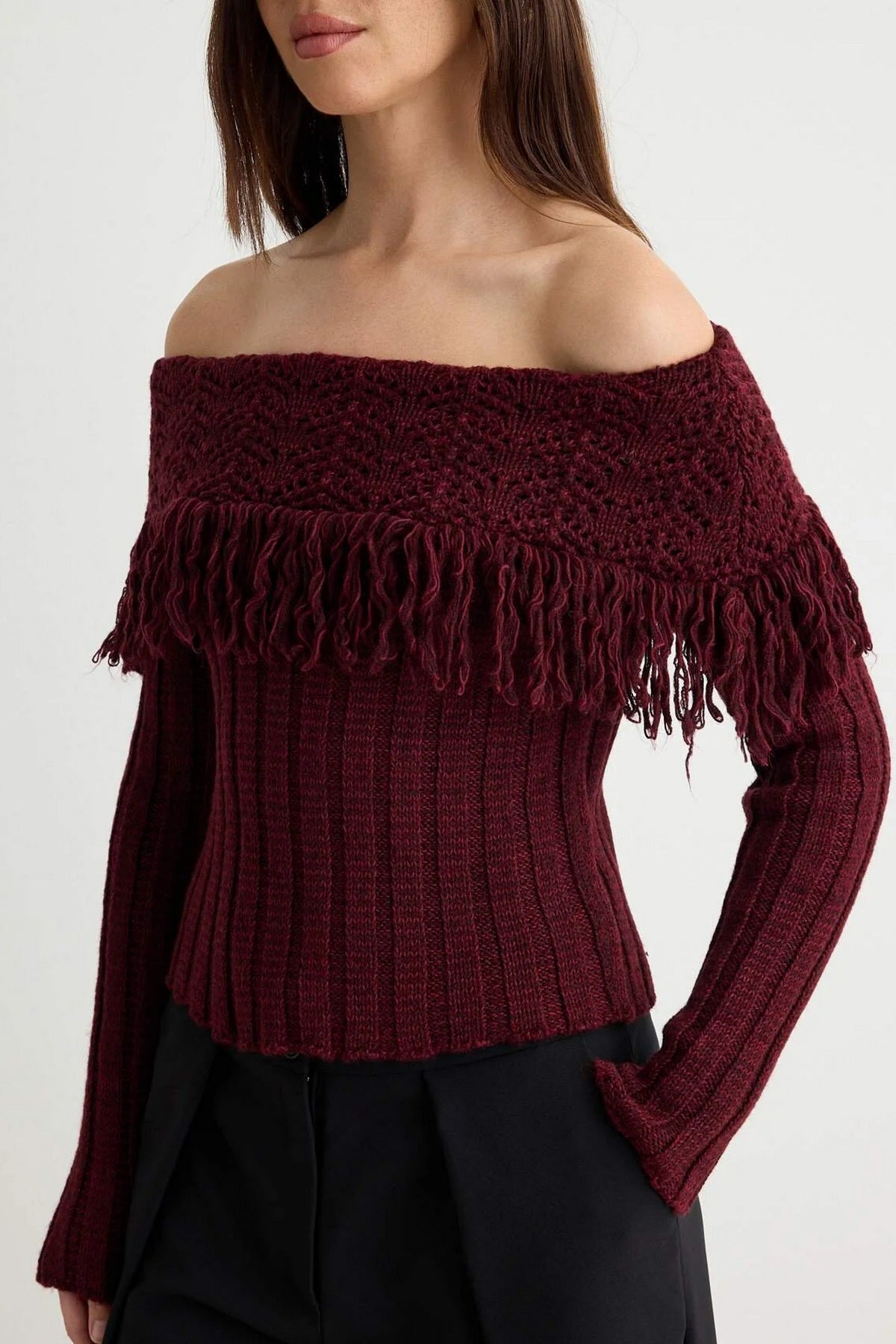 Džemper TWOAW27KZ00266 - bordo [djesi-src-394271db57c79ec9a612a1a95e6a99e6c877d6900676e9c52a5eff4df2a4d4d4]