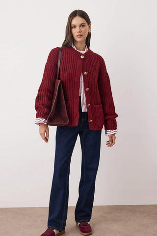 Kardigani TWOAW26HI00249 - bordo [djesi-src-a990d863691383067027bb0db03f5820827d2c12fad1bd90e5240ff04629d696]