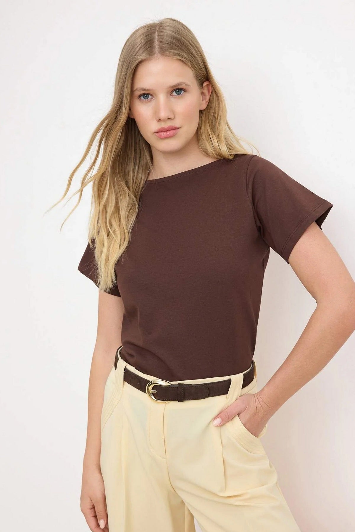 Majice TWOSS26TS00004 - braon [djesi-src-7116ba12532519ca6324c4511ea152912c8bbcb6119deb93b7c88f6ff7dd654e]