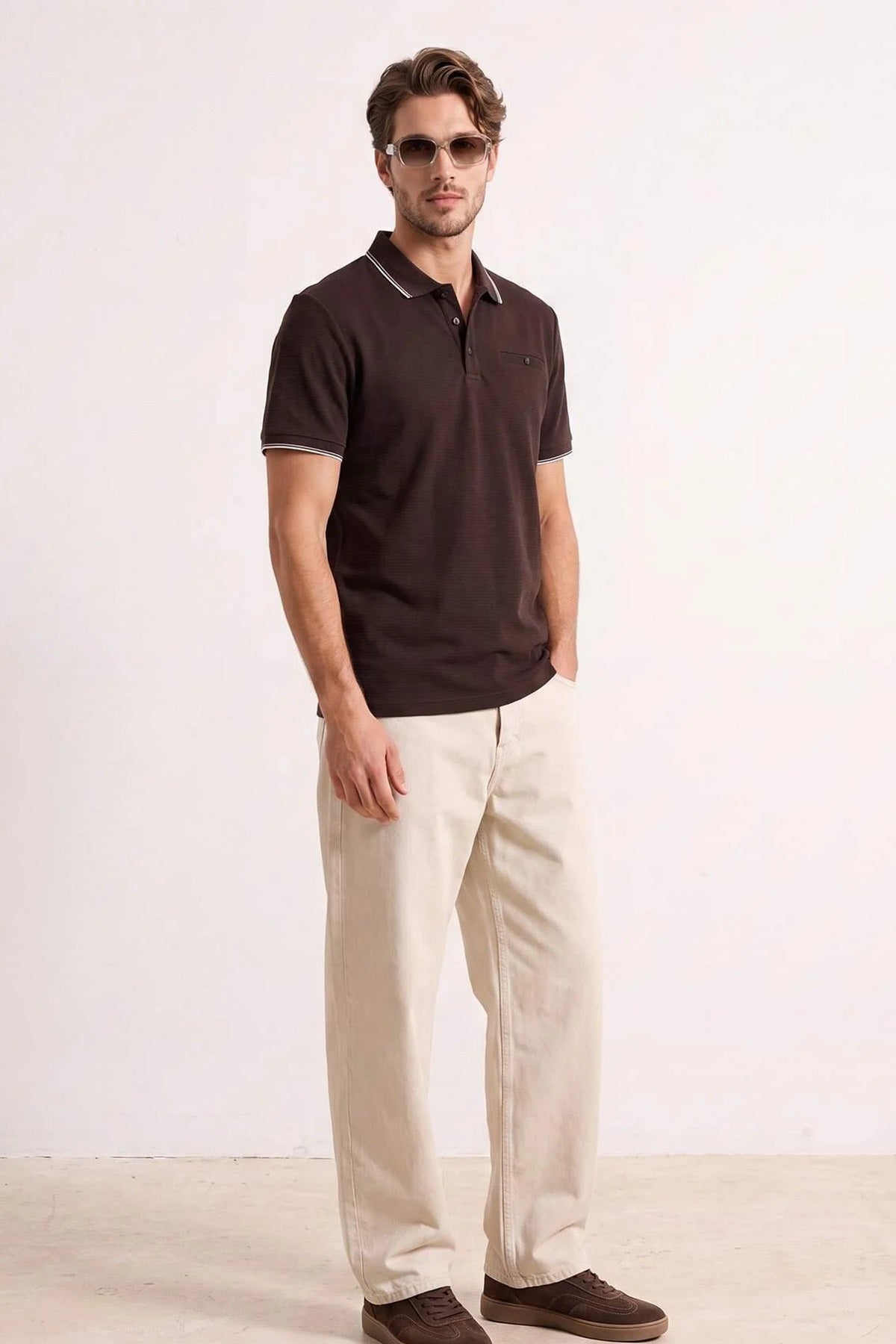 Polo majica TMNSS26PO00021 - braon [djesi-src-33b282dea2f6ddec3d116282d9c674c5b3c4608c0d32f0204ae4c1917afa31ea]