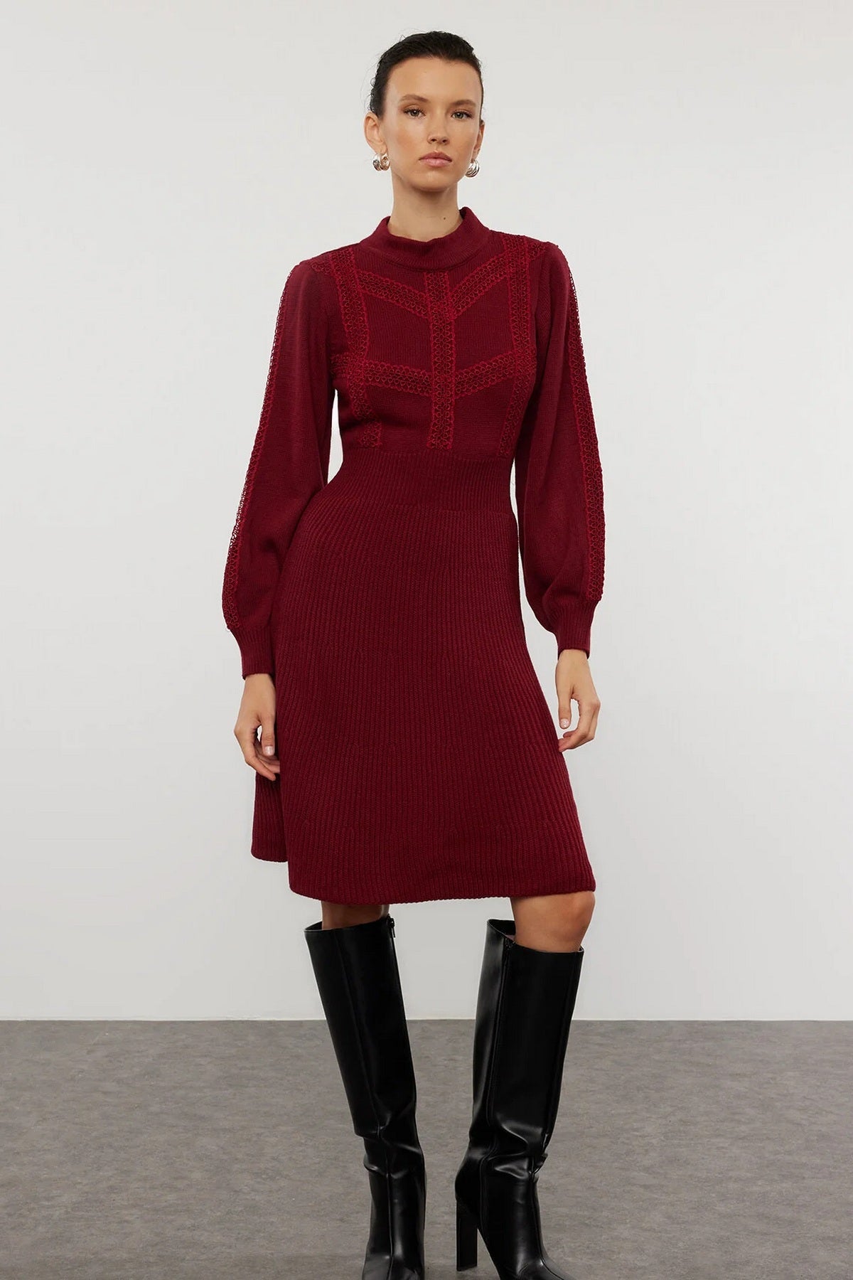 Haljine TWOAW22EL0011 - bordo [djesi-src-8f0dfc7b7bc6d1a35122f322cdb291fe8f54b5c41122d328844130e386d30d11]