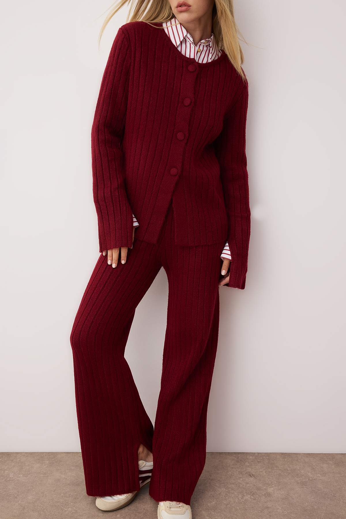 Pantalone TWOAW26AU00004 - bordo
