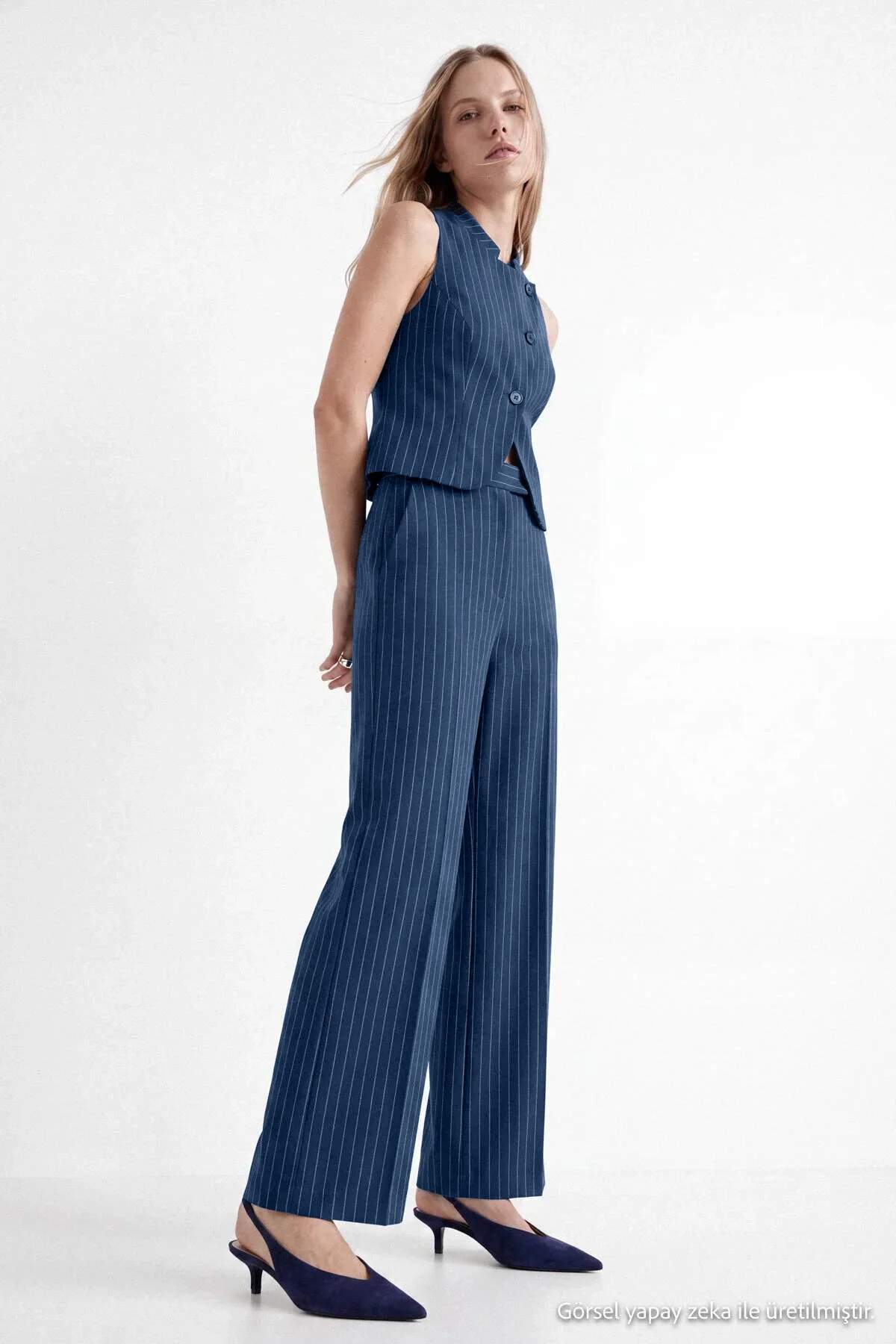 Pantalone TWOAW27AU00100 - teget