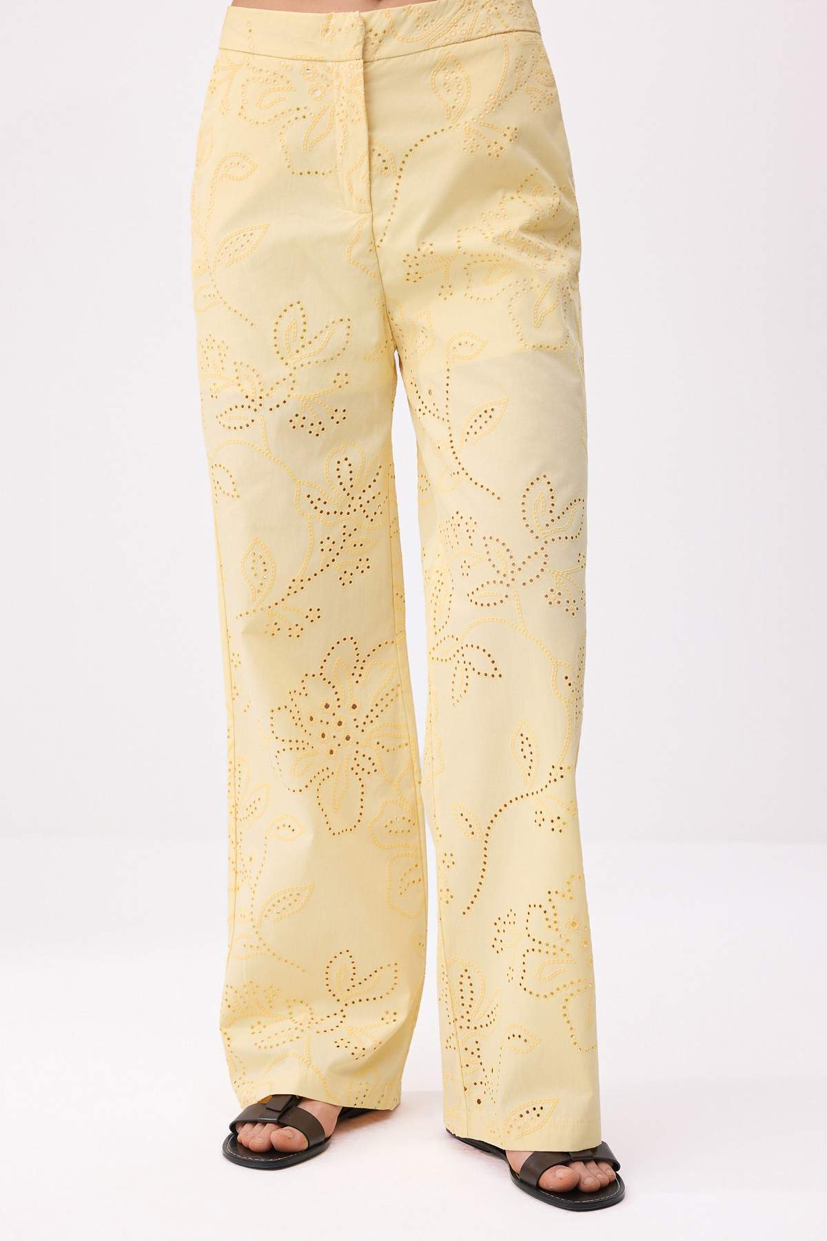 Pantalone TWOSS26AU00066 - žuta