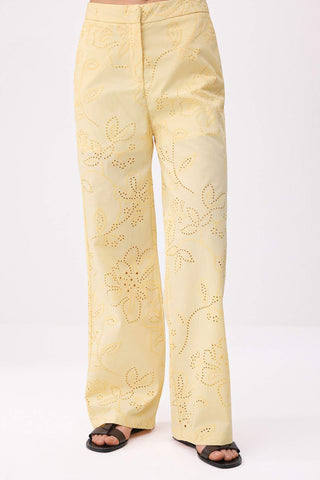 Pantalone TWOSS26AU00066 - žuta