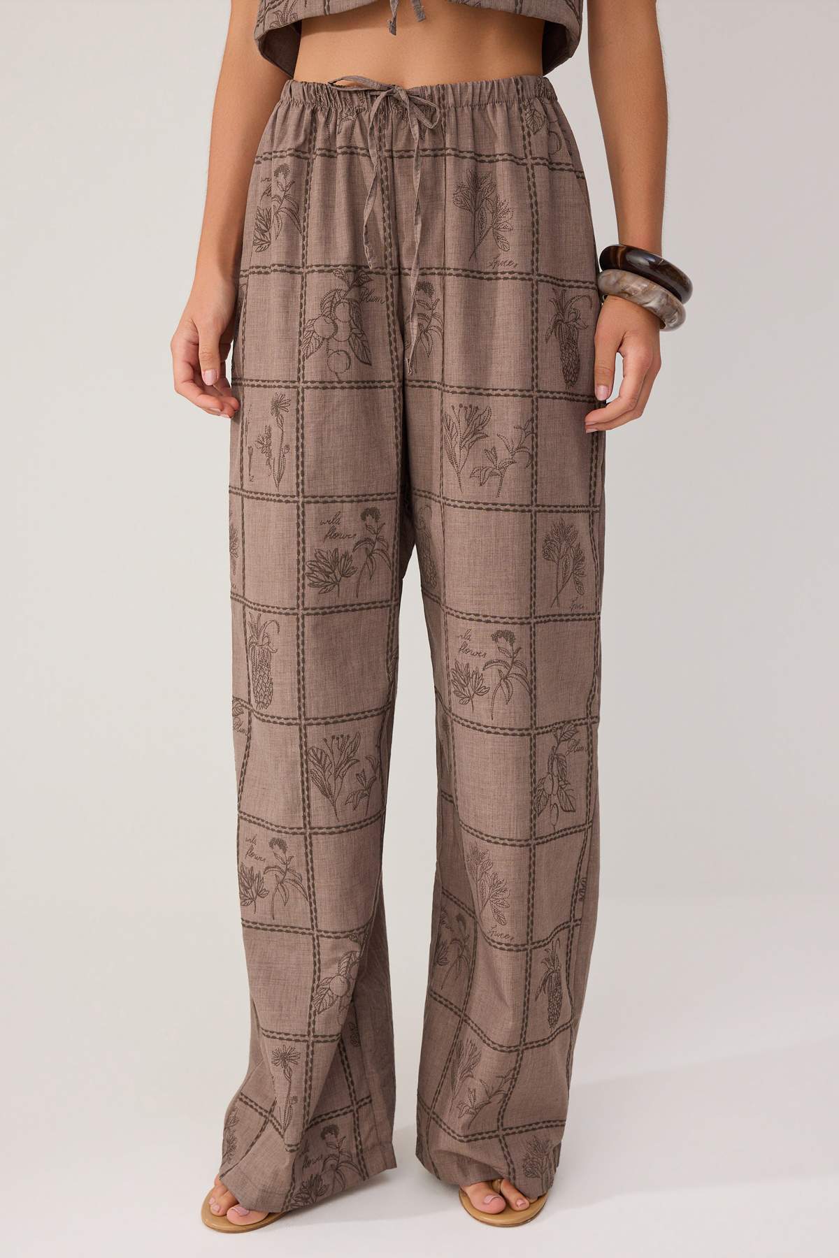 Pantalone TWOSS26AU00230 - braon