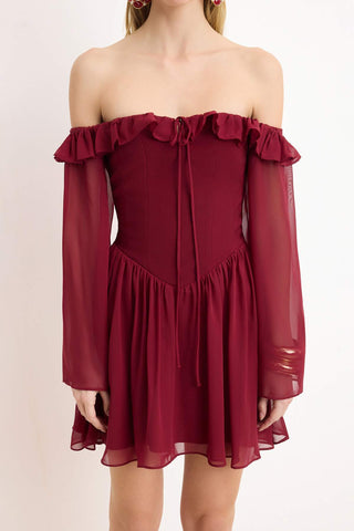 Haljine TPRSS23EL00096 - bordo