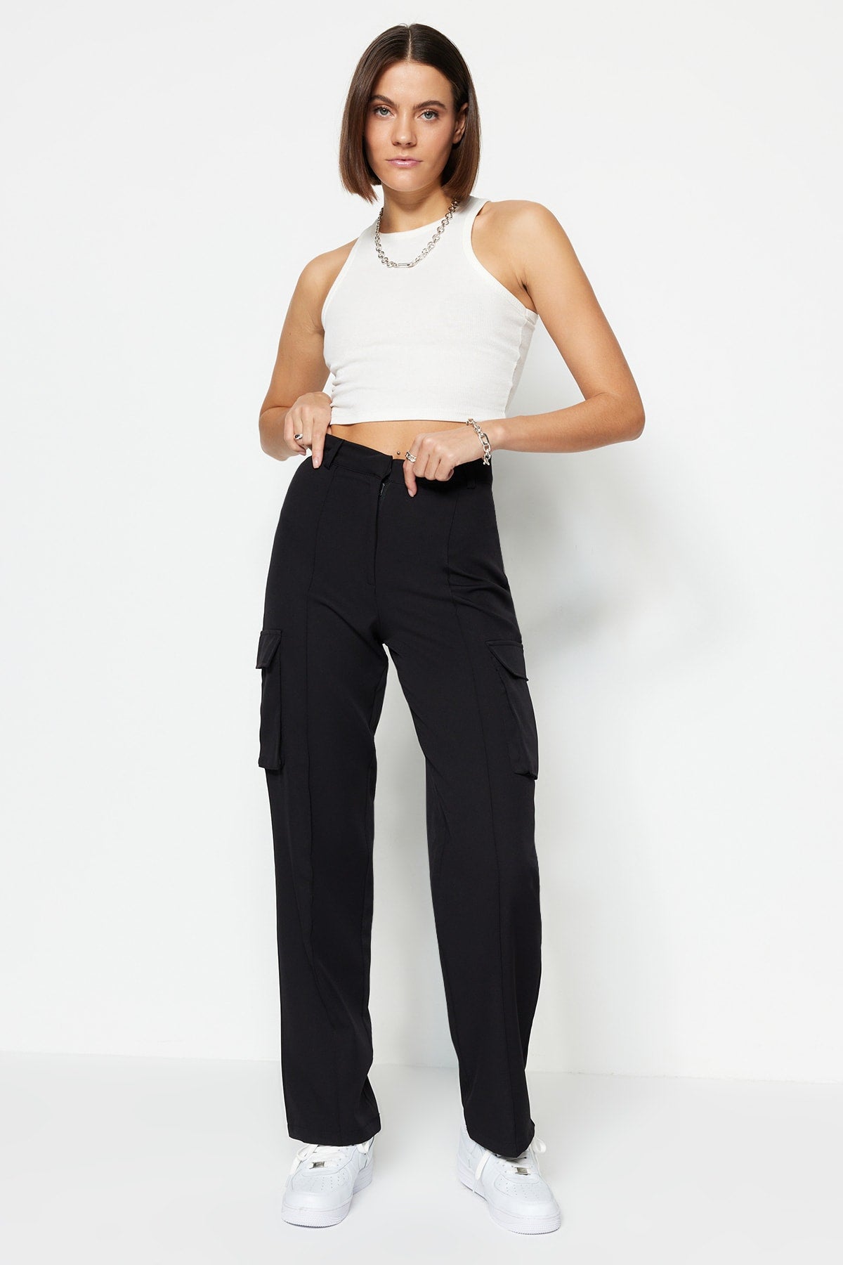 Pantalone TWOAW22PL0343 - crna [djesi-src-d003588d66f49c3bff4600785e4750d35997eacecc297e6ae3e4b7b176bc0d17]