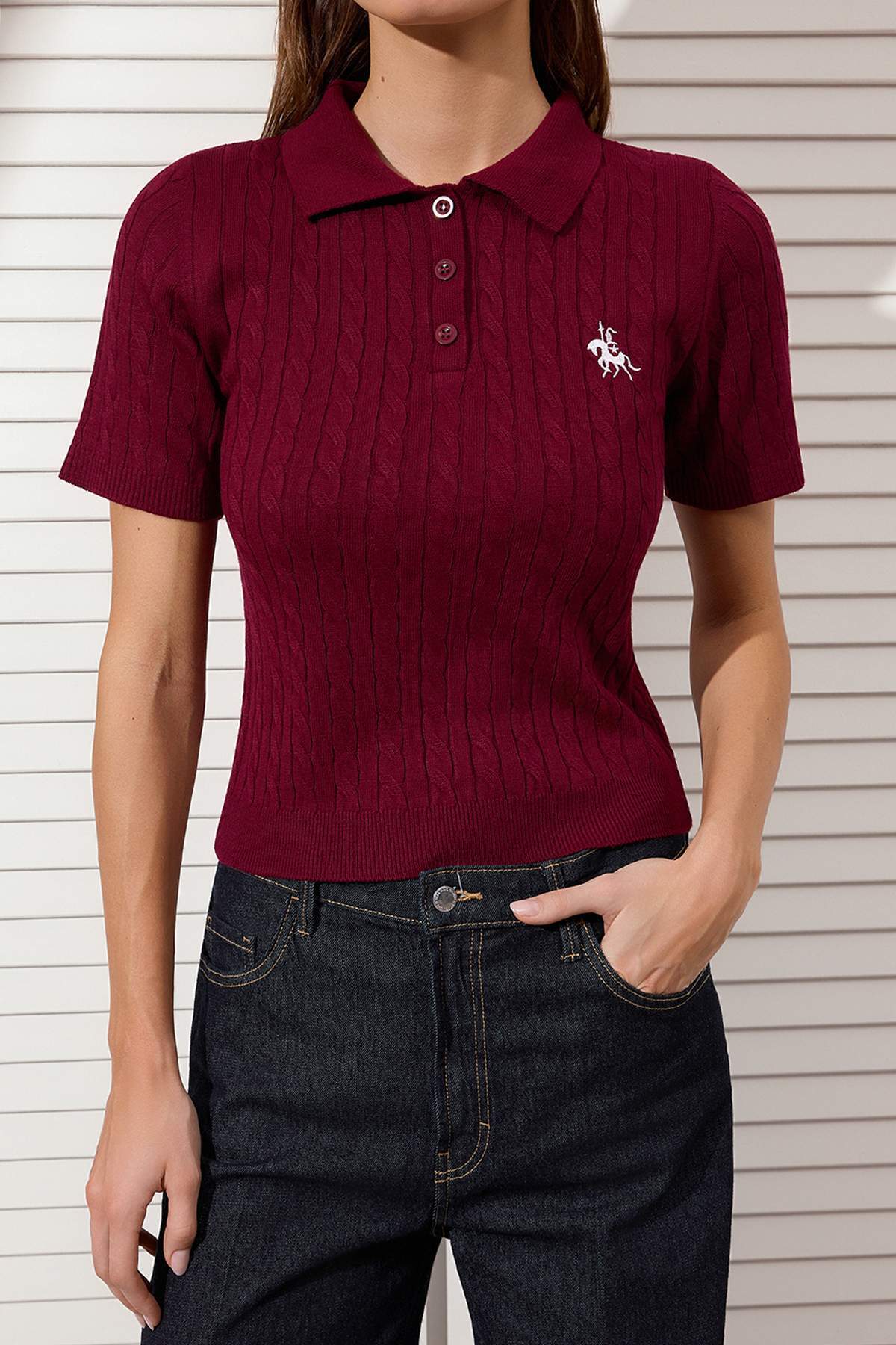 Bluze TWOSS26BZ00163 - bordo
