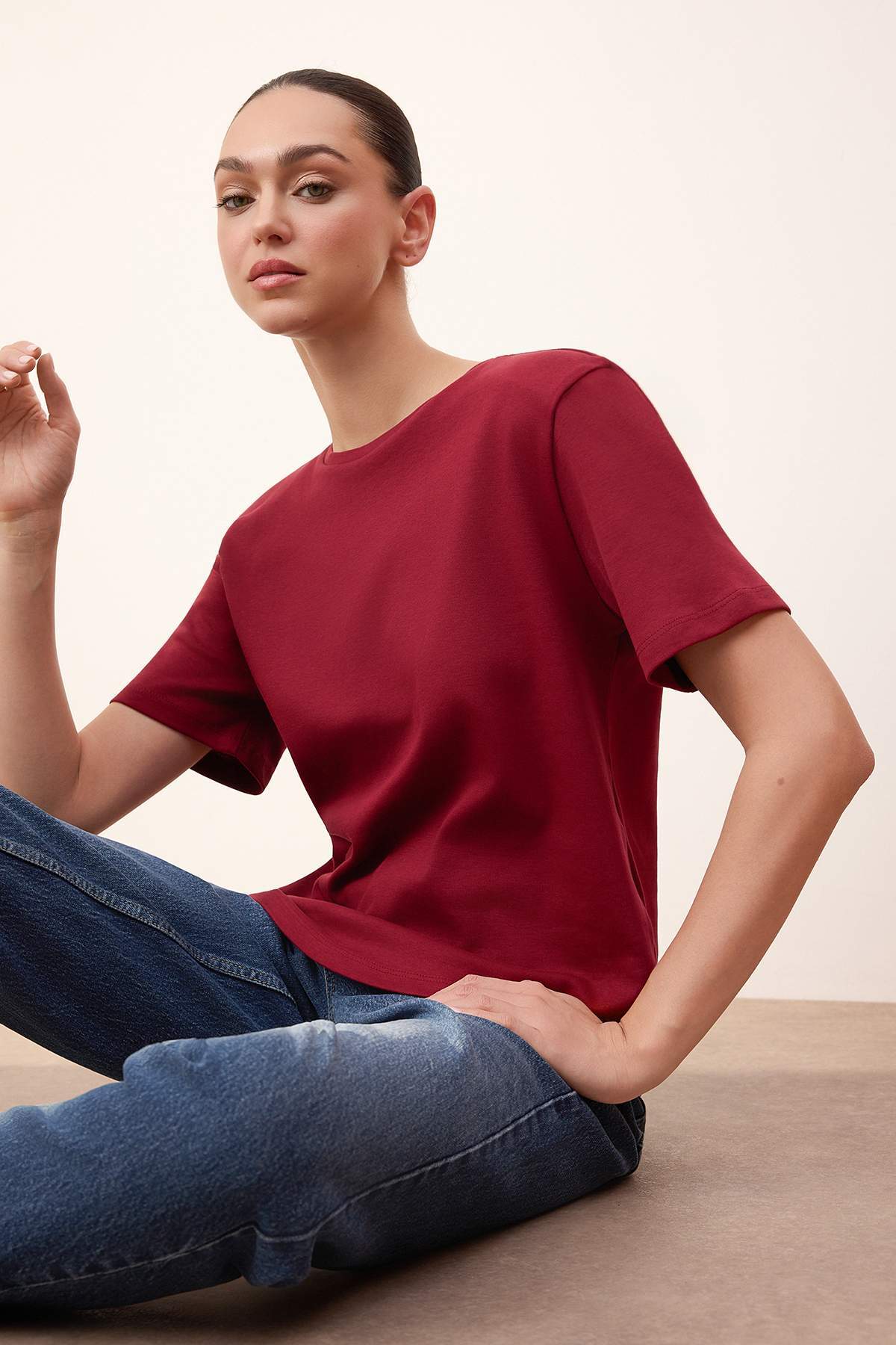 Majice TWOSS26TS00005 - bordo [djesi-src-74f204dd9792edd1e15aa66701f181516b6b2822896622f25e803179cc01f90c]