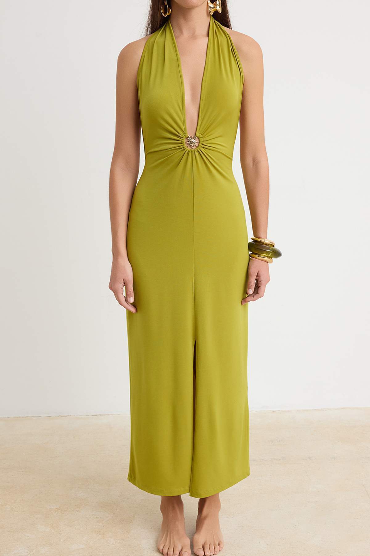 Haljine TBESS25EL00095 - zelena