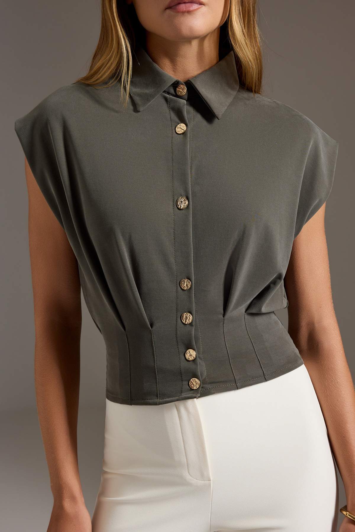 Kosulje TWOAW27BZ00086 - khaki