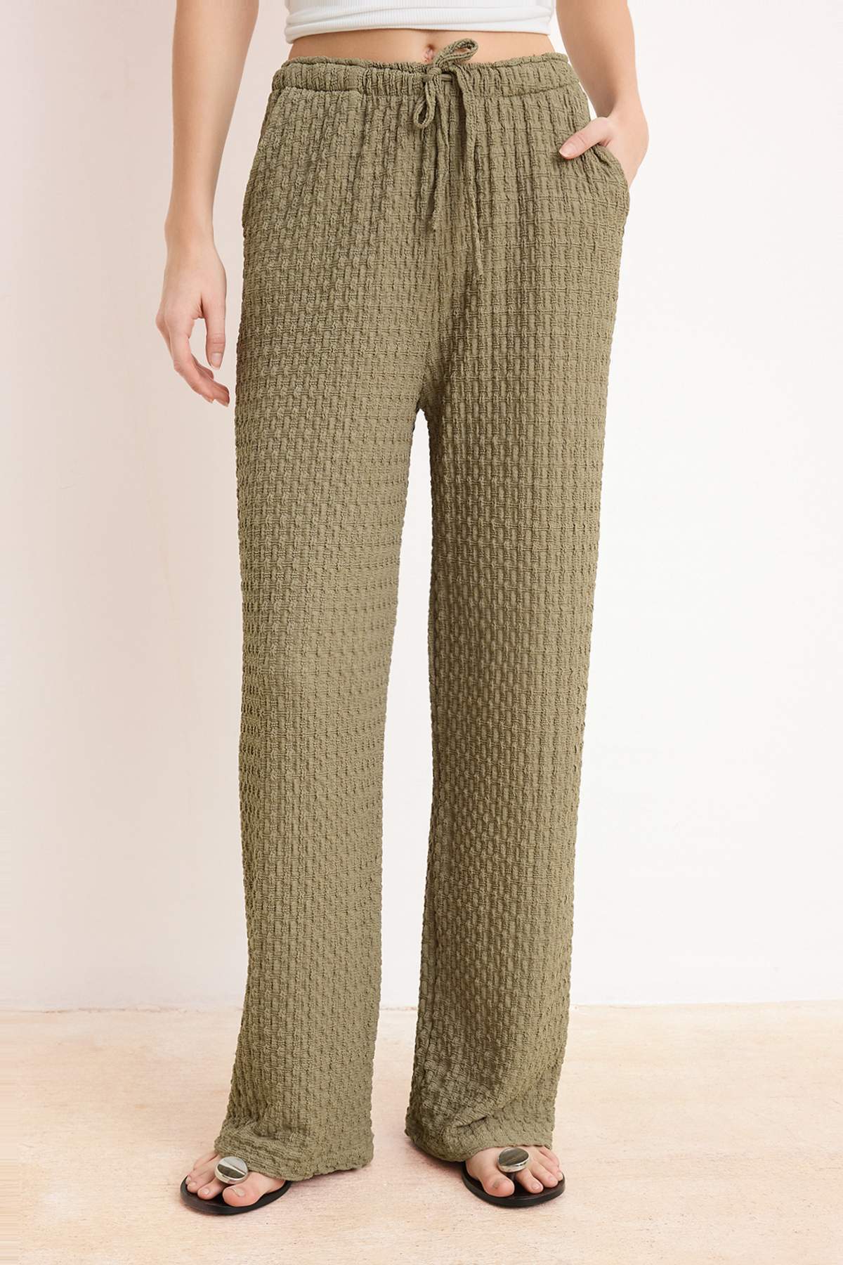 Pantalone TWOSS26PL00121 - khaki [djesi-src-7af4ab2863ed993dfdde2fa3f4d8e2213b1dff138a10cc68e8b5aa541e5e0660]