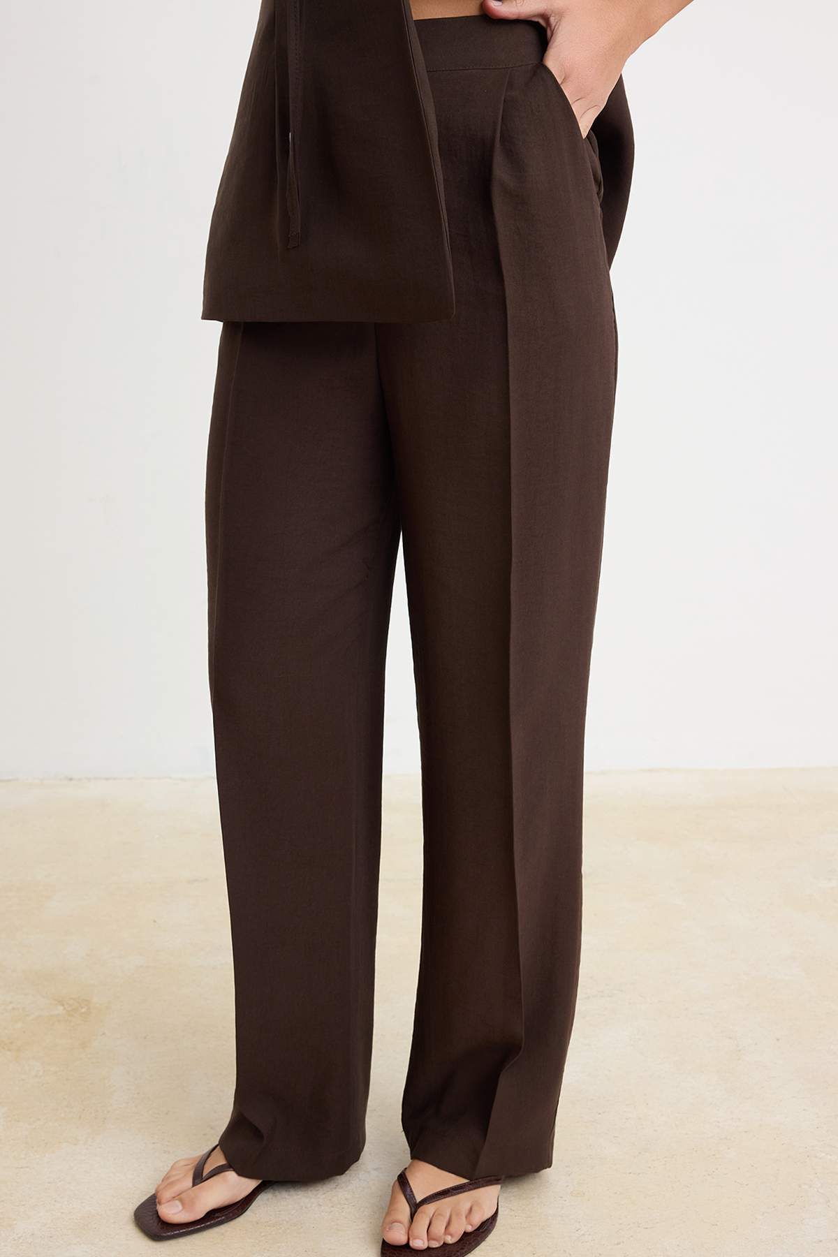 Pantalone TWOSS26AU00203 - braon