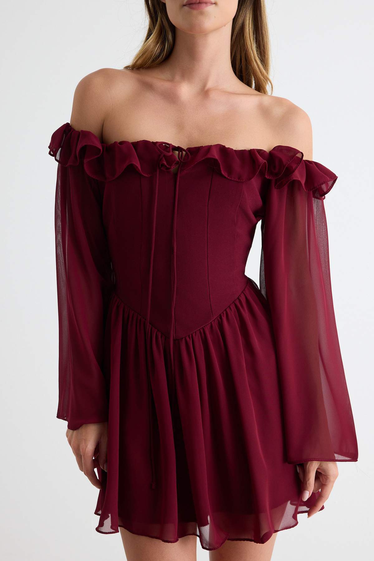 Haljine TPRSS23EL00096 - bordo