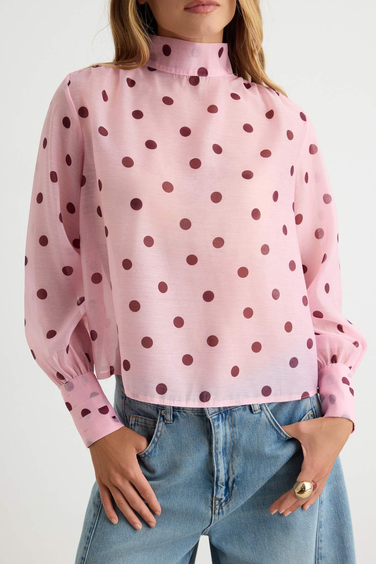 Bluze DOKUMATWOAW27BZ00273 - roze
