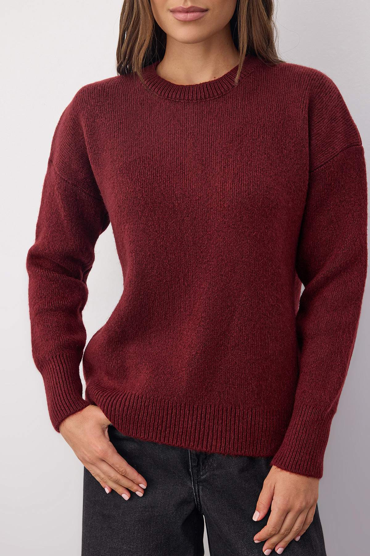 Džemper TWOAW26KZ00065 - bordo [djesi-src-079a8299d742a988227329afe7b0634f2f472e86cafe3922c9089ead172c08ce]