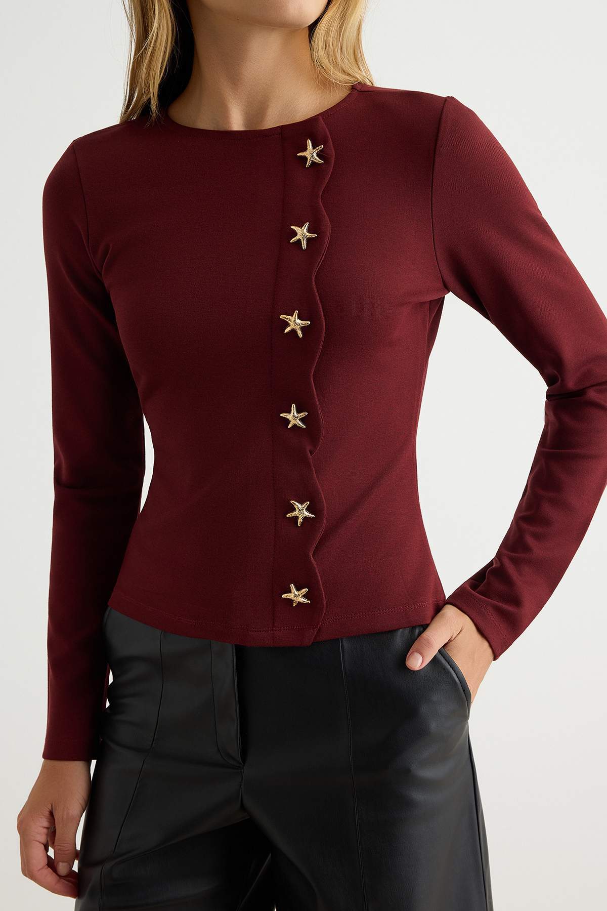 Bluze TWOAW27BZ00122 - bordo