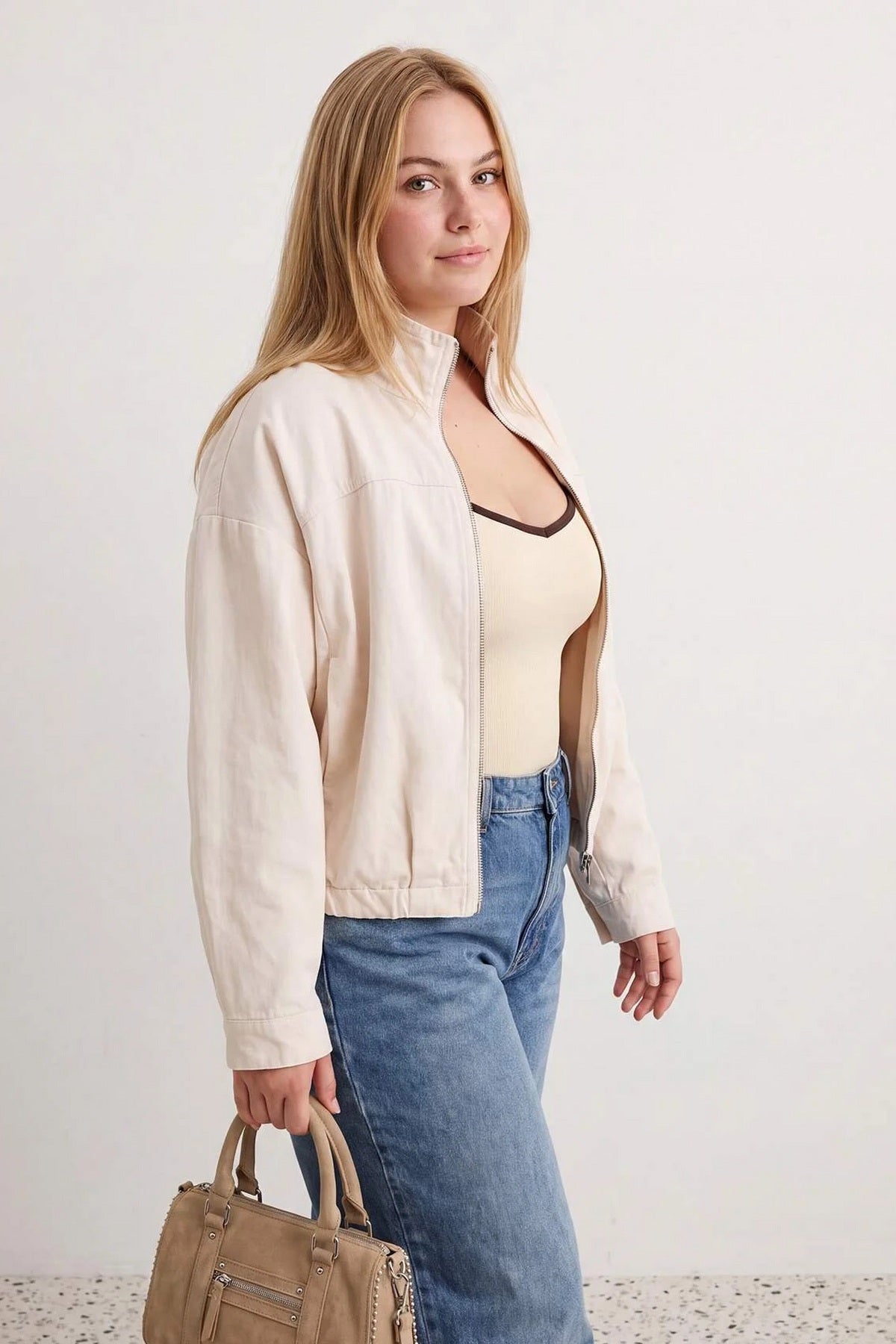 Jakna TWOAW27AW00016 - ekru [djesi-src-c083bd43fd995c4859bfa74cb31afd78f133e3cdb592633a32938db4e20650fd]