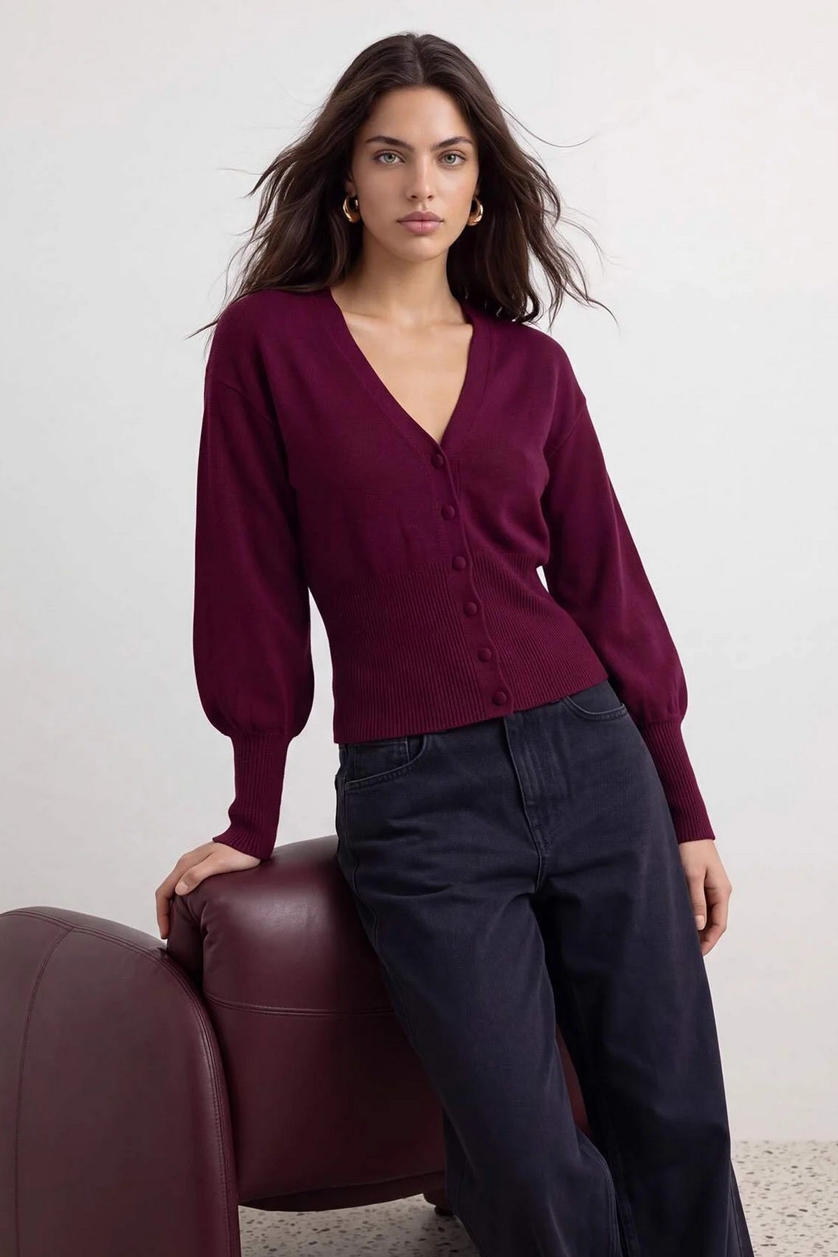 Kardigani TWOAW27HI00091 - bordo [djesi-src-d8e126b3e167df751876fa2ad19b7300d793026899133b4cdcc4eed73f0f2f25]