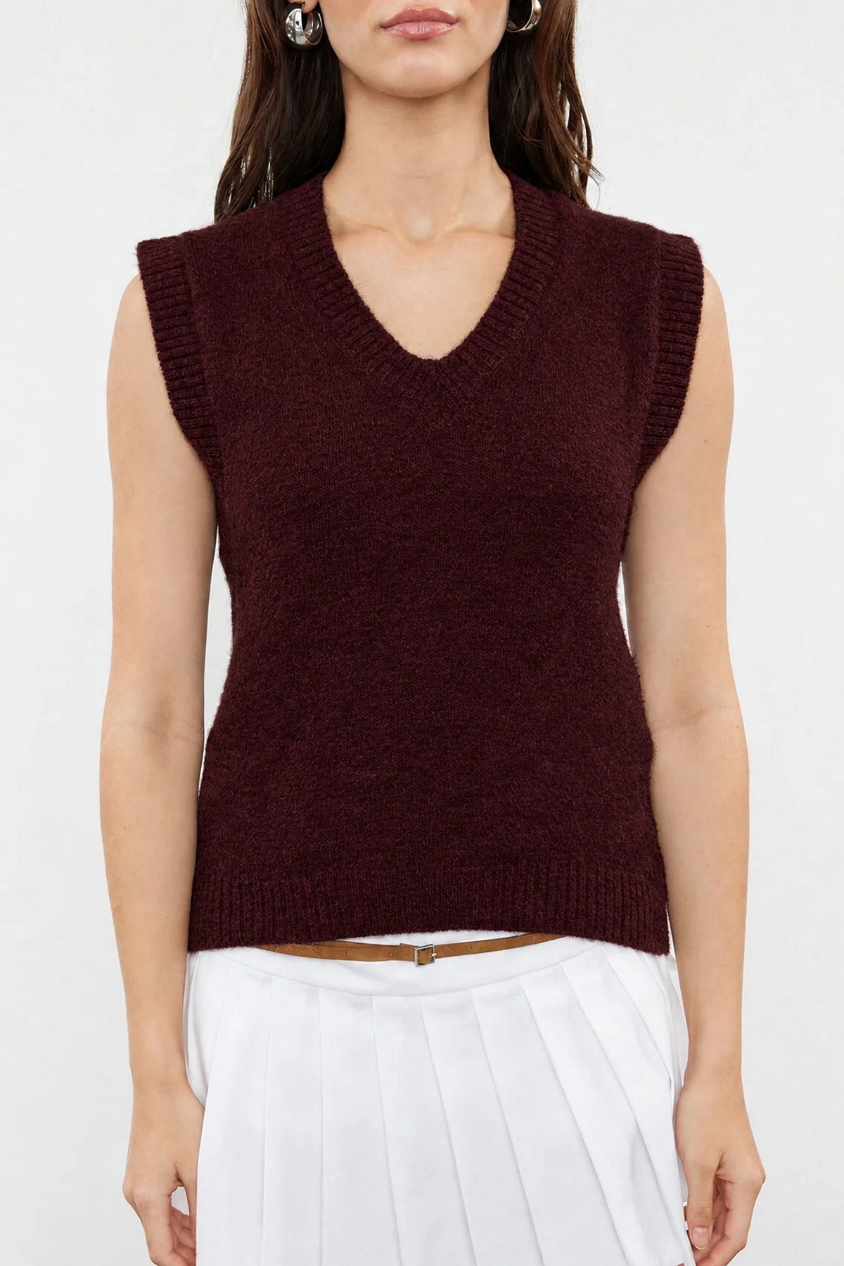 Pleteni prsluk TWOAW25SV00007 - bordo [djesi-src-98ea0032e04602c3c807df4177f1233df61ae476b7278a68ed309c22b83cdcfe]