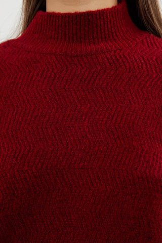 Džemper TWOAW21KZ0204 - bordo [djesi-src-1a29ee72f0e65e1345c0e2baac65827738d101d54e6800a3f696fa826ee57b4b]