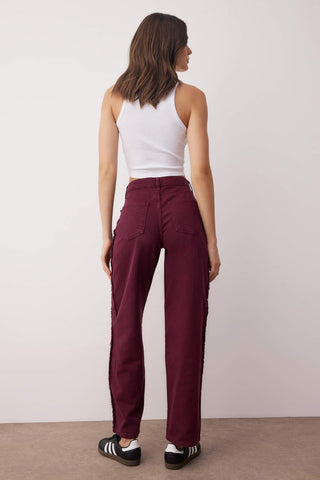 Farmerke TWOAW26JE00036 - bordo