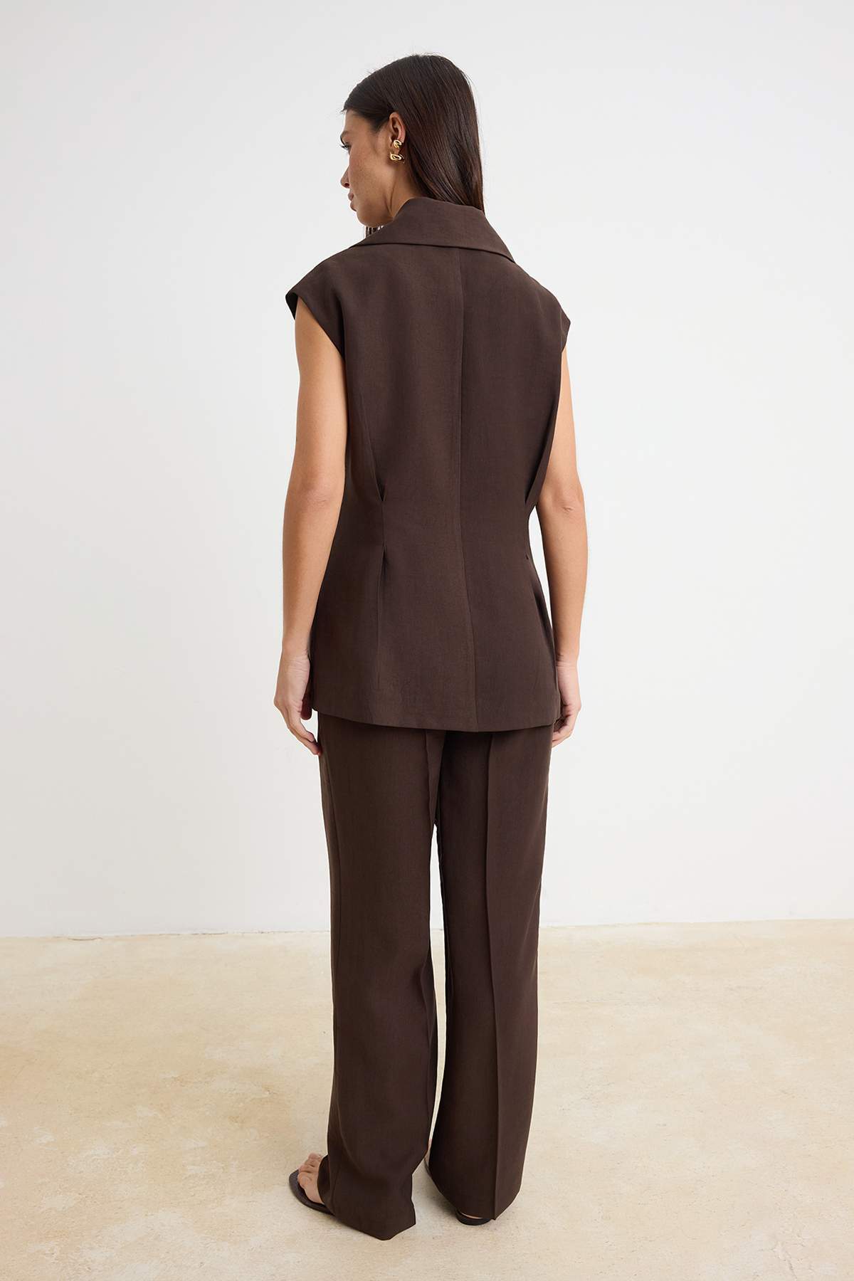 Pantalone TWOSS26AU00203 - braon