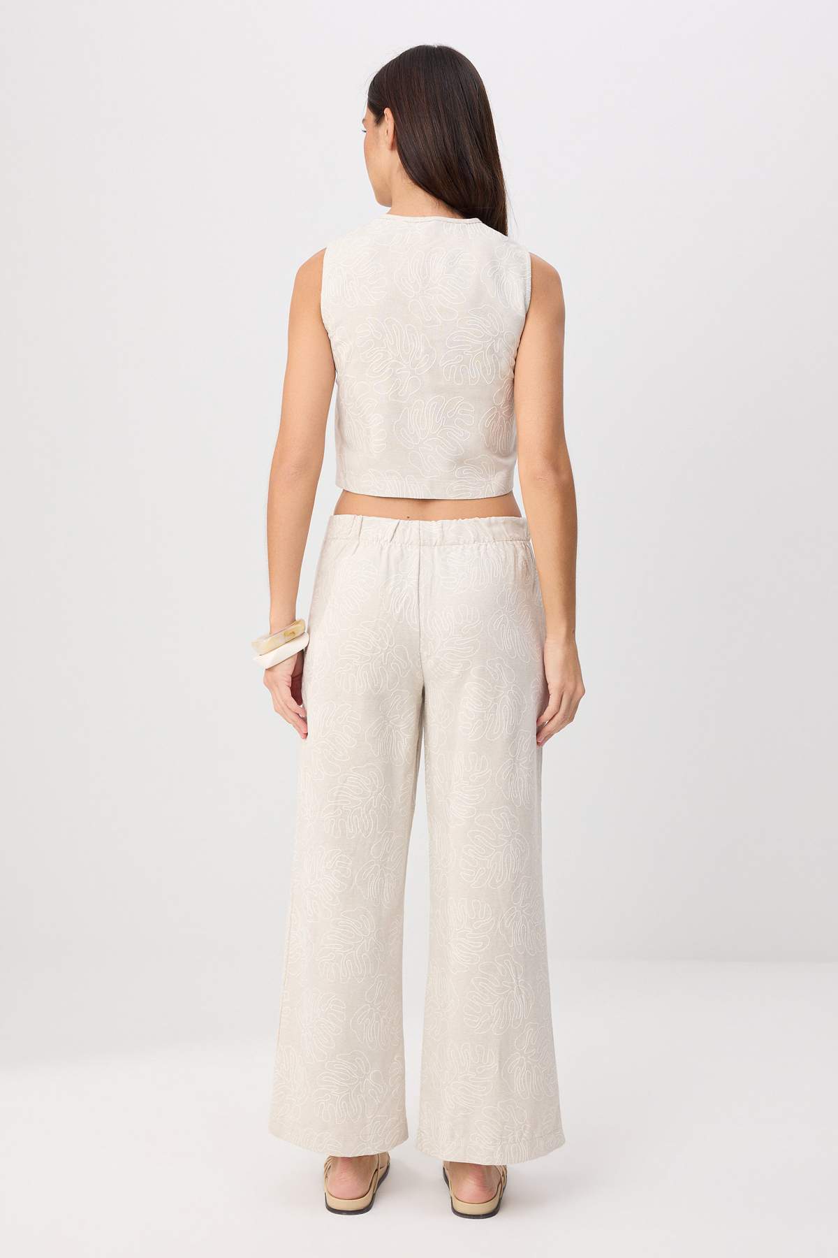 Pantalone TWOSS26AU00173 - bež