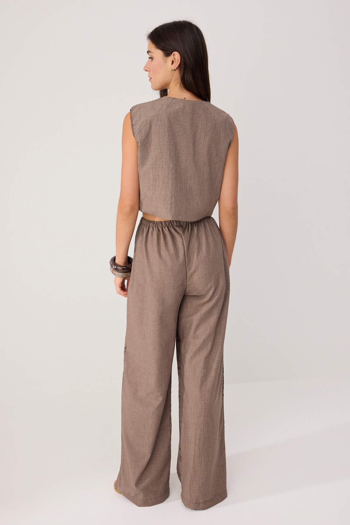 Pantalone TWOSS26AU00230 - braon
