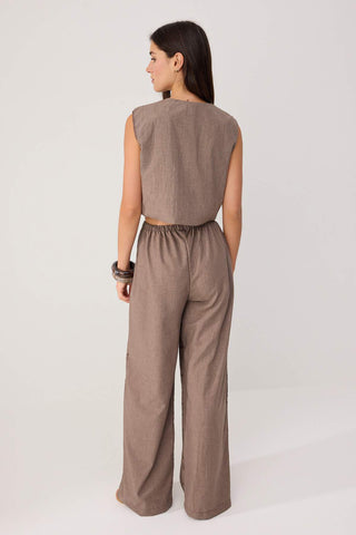 Pantalone TWOSS26AU00230 - braon
