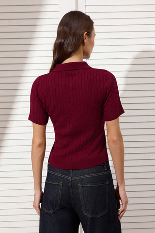 Bluze TWOSS26BZ00163 - bordo