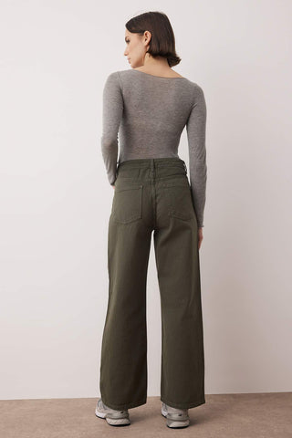 Farmerke TWOAW26JE00190 - khaki