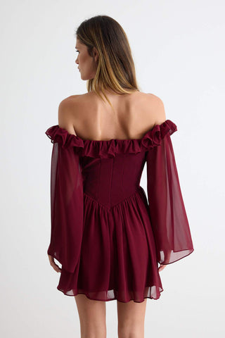 Haljine TPRSS23EL00096 - bordo