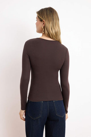Bluze TWOSS26BZ00641 - braon