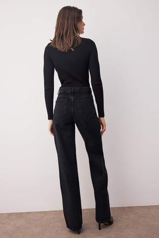 Farmerke TWOAW23JE00345 - crna