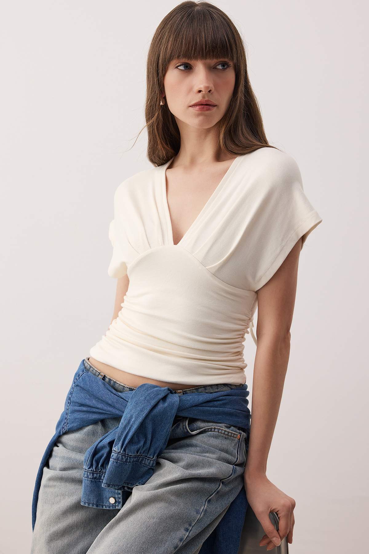 Bluze TWOSS25BZ00605 - ekru