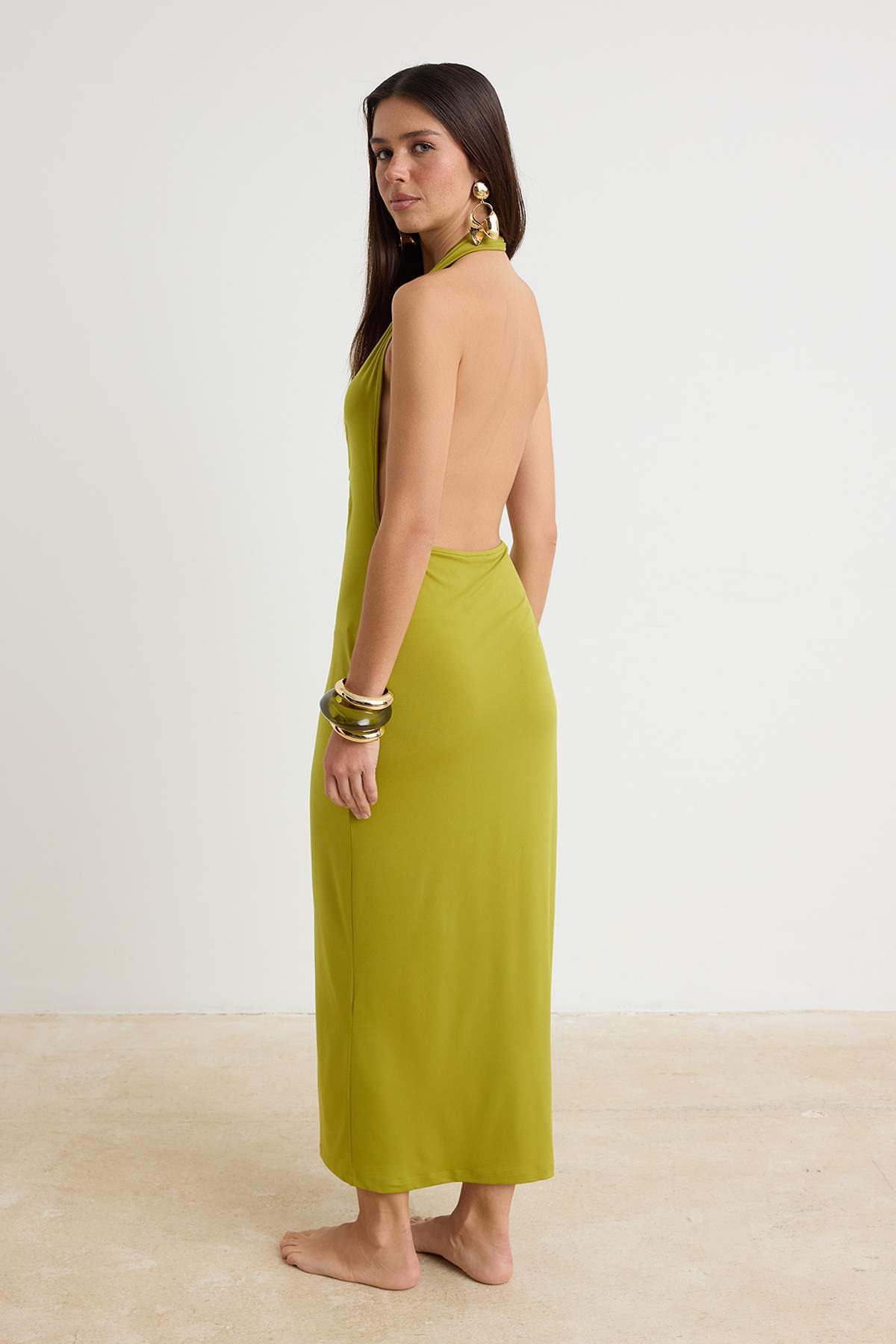 Haljine TBESS25EL00095 - zelena