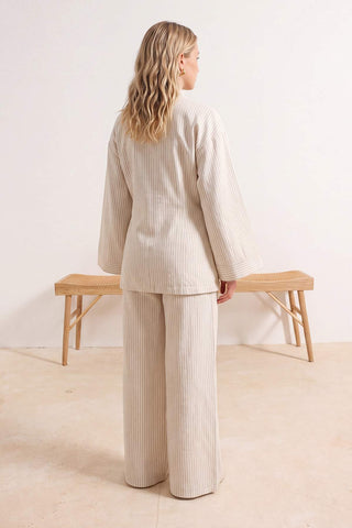Pantalone TBESS26AU00023 - ekru