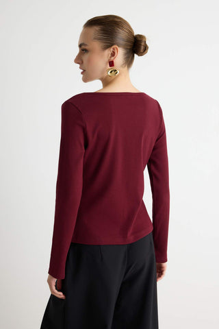 Bluze TWOAW27BZ00102 - bordo