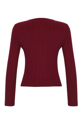 Kardigani TWOAW26HI00003 - bordo [djesi-src-3dcb3d433979334c9ef1edc66e6f748abc38273781084a21a2ba422ddcf1c10f]