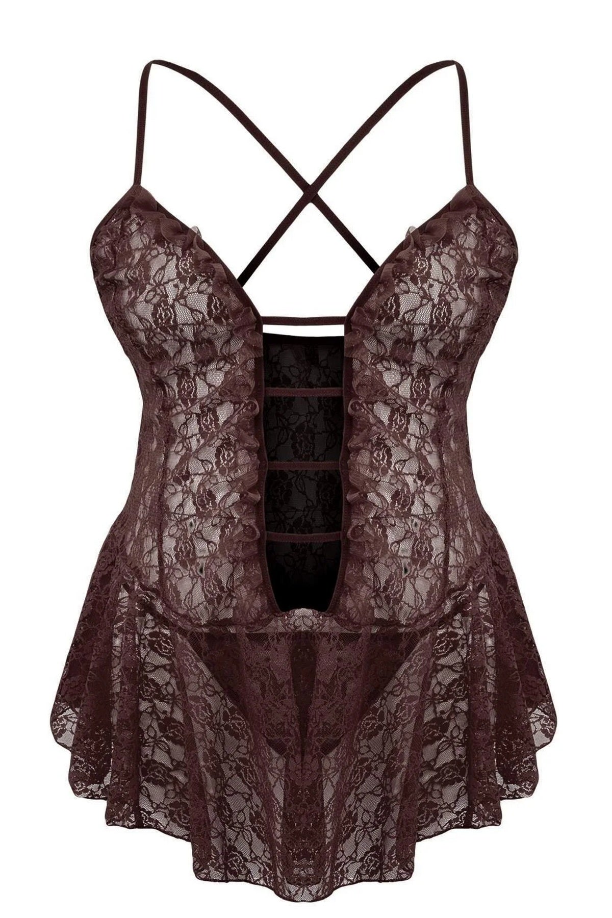 Babydoll spavaćica TBBAW26DH00002 - braon [djesi-src-dc2845b1c392abc70645eb72c85dbdb9eb5f95c1f8e13113def4e6097b80ce30]