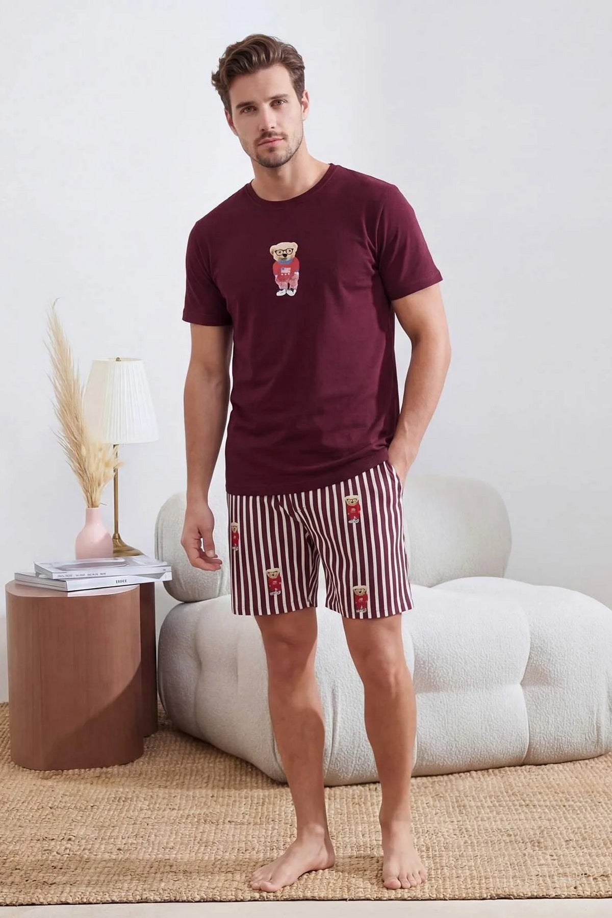 Pidžame TMNSS24PT00034 - bordo [djesi-src-31fddb280b31b77dd6f9225f00e90389a0306cf50025c7c1881b837ede8a24bf]
