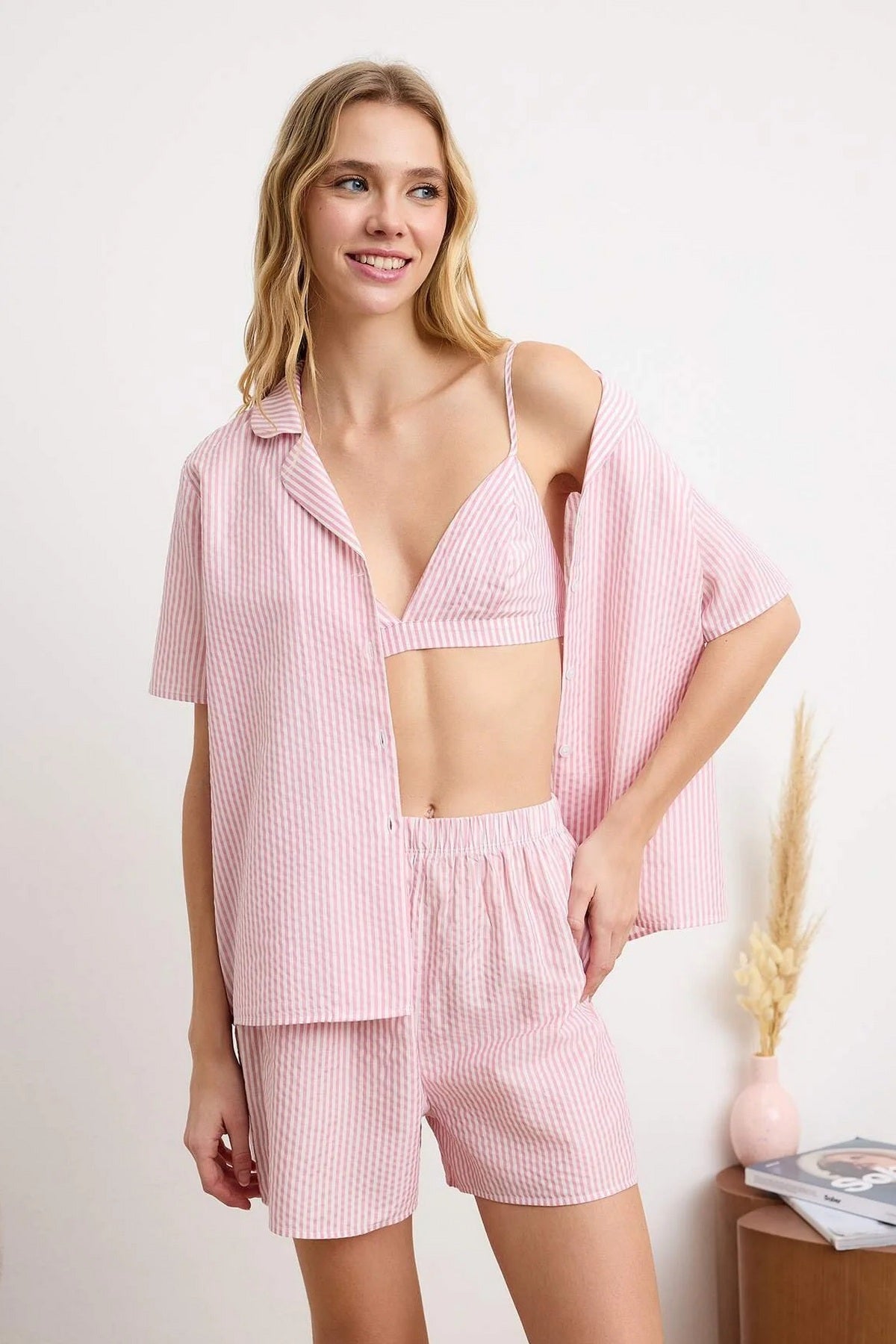 Pidžame THMSS24PT00121 - roze [djesi-src-932aafcf2e9e473c24fc52dd74fc80411e1c879246cf97f8802da2351e8cd31c]