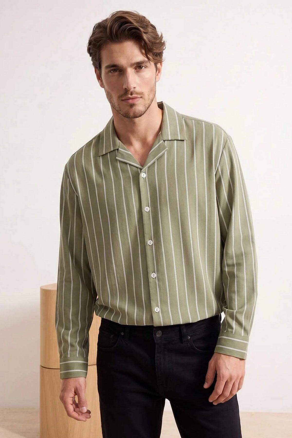 Košulja TMNSS26GO00024 - khaki [djesi-src-3ce755ad7e8cfc85f97eb0882f11a4199bba57d1083620667a5dbb3d3d81d878]
